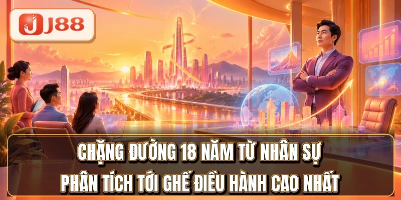 CEO J88 - Nhà Lãnh Đạo 18 Năm Trong Ngành iGaming 2 Chặng đường 18 năm từ nhân sự phân tích tới ghế điều hành cao nhất