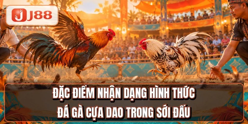 Đá Gà Cựa Dao - Phân Định Thắng Thua Sau 3 Phút 2 Đặc điểm nhận dạng hình thức đá gà cựa dao trong sới đấu