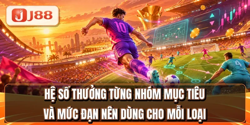 Bắn Cá J88 - Hạ Boss Ăn Gấp 300 Lần Tiền Cược 3 Hệ số thưởng từng nhóm mục tiêu và mức đạn nên dùng cho mỗi loại