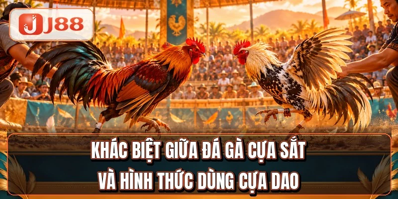 Đá Gà Cựa Sắt - 6 Yếu Tố Quyết Định Thắng Thua 4 Khác biệt giữa đá gà cựa sắt và hình thức dùng cựa dao