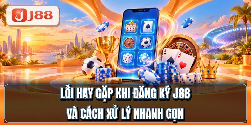 Đăng Ký J88 - 3 Phút Xong Với 5 Bước Cực Gọn 4 Lỗi hay gặp khi đăng ký J88 và cách xử lý nhanh gọn