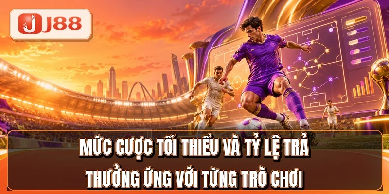 Casino J88 - Dealer Thật Chia Bài Suốt 24 Giờ 3 Mức cược tối thiểu và tỷ lệ trả thưởng ứng với từng trò chơi