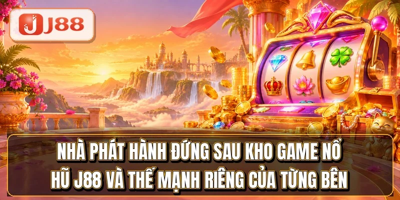 Nổ Hũ J88 - Kho Slot RTP 97% Từ 4 Nhà Phát Hành Lớn 2 Nhà phát hành đứng sau kho game nổ hũ J88 và thế mạnh riêng của từng bên