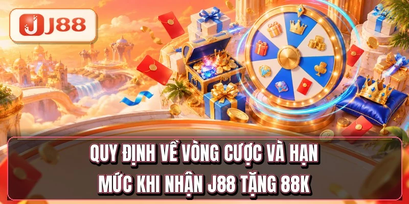 Quy định về vòng cược và hạn mức khi nhận J88 tặng 88K