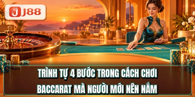 Cách Chơi Baccarat - Thuộc Luật Chỉ Sau 5 Phút 3 Trình tự 4 bước trong cách chơi baccarat mà người mới nên nắm